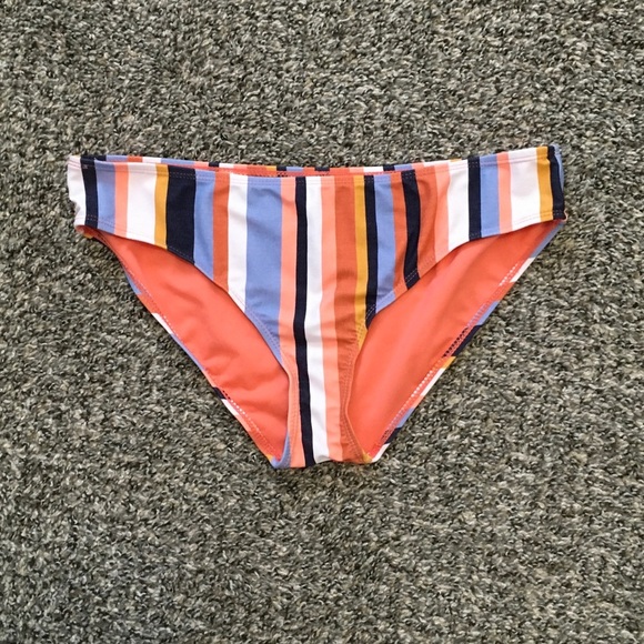 NWOT Striped Heat Multicolor Bikini Bottom Medium - Picture 1 of 4